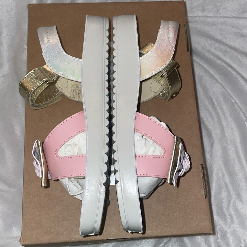 NATURINO SUMATRA Leather sandals in Pink - Picture 14 of 16